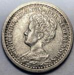 1918 Wilhelmina 10 Cent zilveren, Postzegels en Munten, Munten | Nederland, Zilver, Ophalen of Verzenden, 10 cent, Koningin Wilhelmina