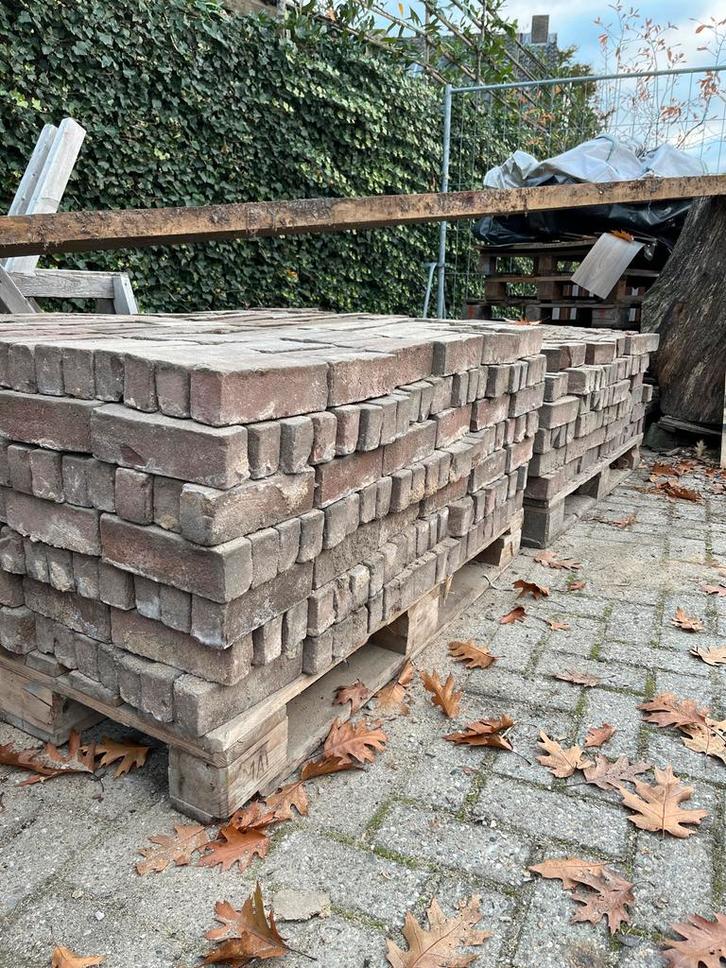 Gebakken Klinkers - 12,5 m2 - Authentiek & Onverwoestbaar, Doe-het-zelf en Verbouw, Metselstenen, Gebruikt, Bakstenen, Ophalen