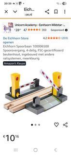 Magnetische spoorwegovergang, Kinderen en Baby's, Speelgoed | Houten speelgoed, Ophalen of Verzenden