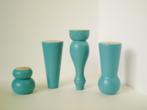 Kastpootjes beuken varia - turquoise gelakt.  NIEUW !!, Huis en Inrichting, Woonaccessoires | Overige, Ophalen of Verzenden, Nieuw