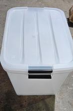 "Opbergbox met deksel en wielen" 2 Stuk nieuw, Ophalen of Verzenden, Nieuw, Kunststof, Minder dan 50 cm