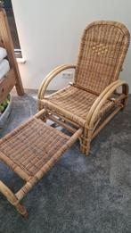 2 x lounge stoel , pitriet en bamboe, Ophalen, Twee, Overige kleuren, Riet of Rotan