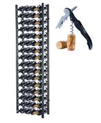 Wijnrek 64 flessen | 45x20x160cm | Zwart | Flessenhouder, Statenweg 34A, 5428 GG, Venhorst, Noord-Brabant, Nederland, Nieuw, Ophalen of Verzenden