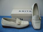 Anita wit leren schoenen maat 36 nieuw, Nieuw, Ophalen of Verzenden, Wit, Instappers