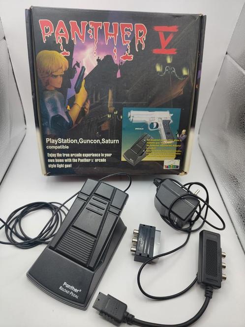 Panther Gun pedaal Panther V Playstation, guncon, saturn, Spelcomputers en Games, Games | Sony PlayStation 1, Zo goed als nieuw