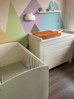Babykamer set: ledikant incl. matras + commode - wit, Ophalen, Gebruikt, 50 tot 70 cm, 100 cm of meer