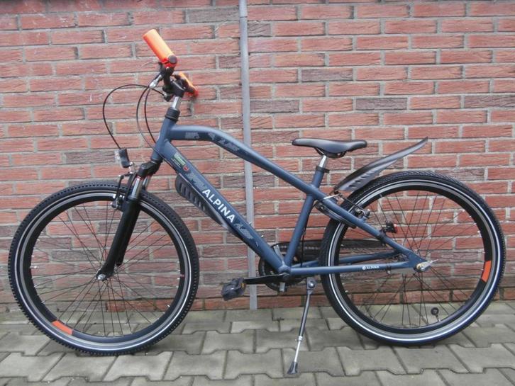 ALS NIEUWE Alpina Trial 26 inch. blauw-oranje, Fietsen en Brommers, Fietsen | Jongens, Zo goed als nieuw, 26 inch of meer, Handrem