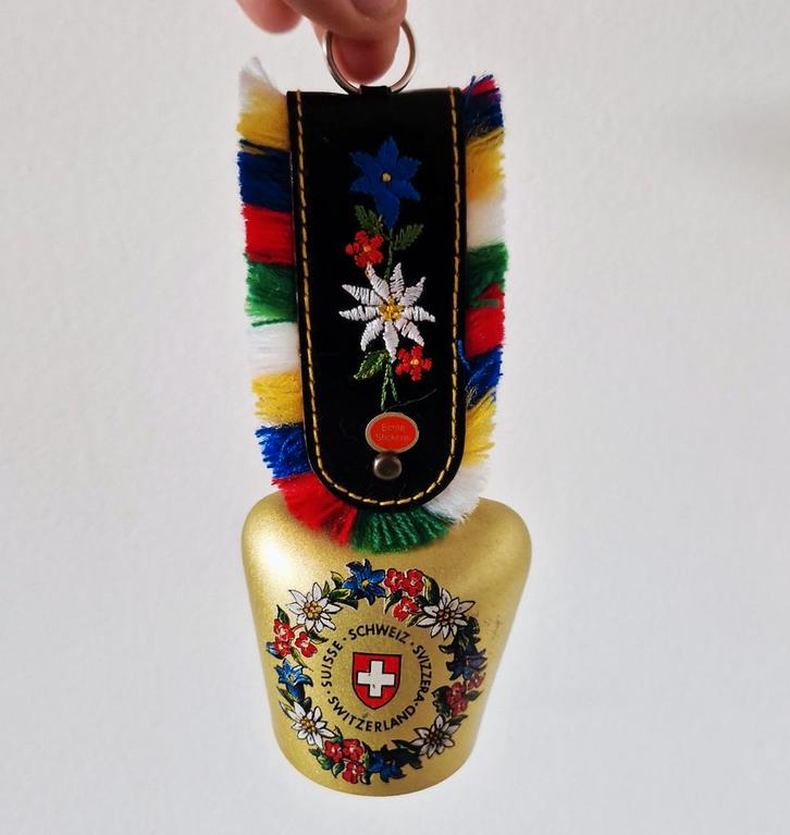 Vintage koebel zwitserland skihut alpen cafe kroeg bel, Antiek en Kunst, Curiosa en Brocante, Ophalen of Verzenden