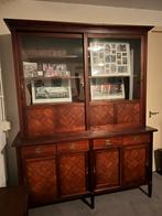 Mooi vintage vitrine kast teak, Huis en Inrichting, Kasten | Vitrinekasten, Ophalen, Gebruikt, 200 cm of meer, 150 tot 200 cm