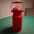 Vintage Rode Emaille Melkbus, Antiek en Kunst, Ophalen of Verzenden