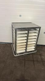 Rvs serveerkar voor 16 dienbladen of 14 1/1 gn bakken, Ophalen, ..., Zo goed als nieuw, ...