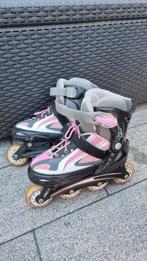Skeelers * Axer Sports * Roze met zwart en wit * verstelbaar, Overige merken, Ophalen of Verzenden, Inline skates 4 wielen, Verstelbaar