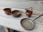 Vintage Koperen Potten & Pan - Verzamelobject, Ophalen of Verzenden
