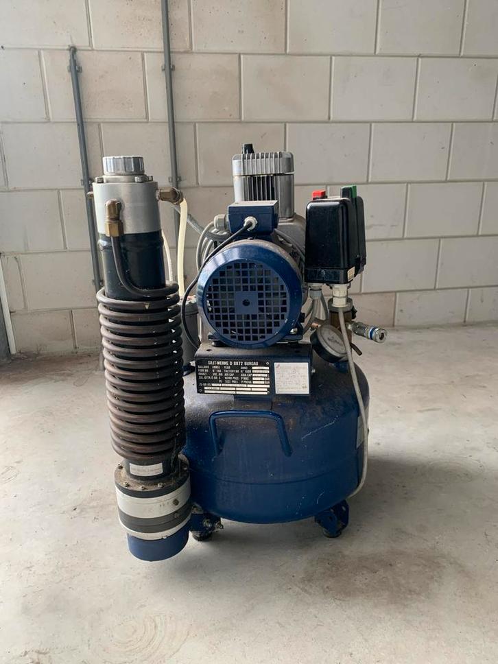 Stille compressor - Durr Dental, Doe-het-zelf en Verbouw, Compressors, Gebruikt, 6 tot 10 bar, Minder dan 25 liter, Minder dan 200 liter/min