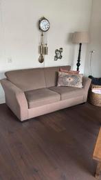 Bankstel 2,5- + 2-zits kleur taupe/beige degelijke kwaliteit, Ophalen, Gebruikt, 150 tot 200 cm, 75 tot 100 cm