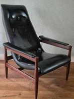 Mid century fauteuil in de stijl van Louis van Teefelen, Huis en Inrichting, Fauteuils, Ophalen, Gebruikt, Minder dan 75 cm, 50 tot 75 cm