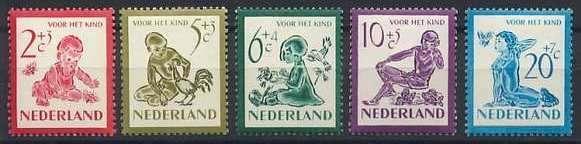Nederland NVPH nr 563/7 ongebruikt Kinderpostzegels 1950, Postzegels en Munten, Postzegels | Nederland, Postfris, Na 1940, Verzenden