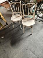 Twee Franse bistro stoelen (Thonet style), Huis en Inrichting, Stoelen, Ophalen, Gebruikt, Twee, Wit