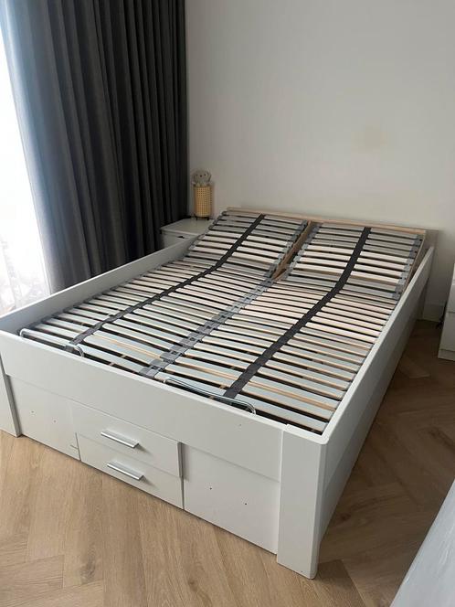 Ikea Lönset 140x200 Lattenbodem, Huis en Inrichting, Slaapkamer | Bedden, Zo goed als nieuw, 140 cm, 200 cm, Hout, Ophalen