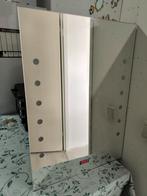 Badkamer spiegel met lampen en digitale klok, Huis en Inrichting, Ophalen, Gebruikt, Overige typen, 50 tot 100 cm