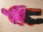 Trainingspak adidas meisje roze/zwart mt 9-10 jr, Kinderen en Baby's, Kinderkleding | Maat 134, Ophalen of Verzenden, Gebruikt