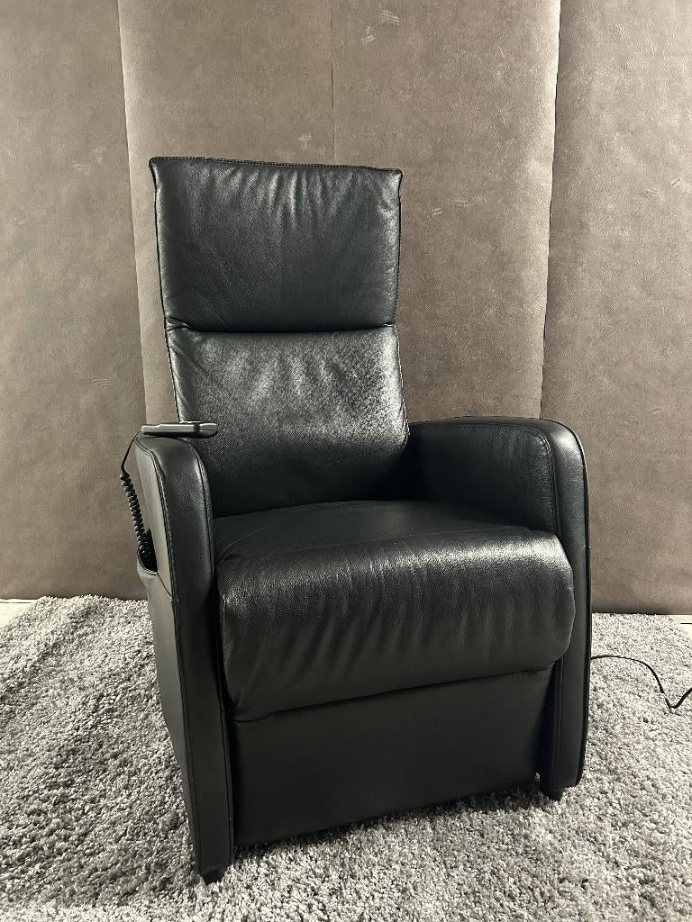 Ciar Leren Sta op Stoel, Huis en Inrichting, Fauteuils, Zo goed als nieuw, Leer, Metaal, 75 tot 100 cm, 75 tot 100 cm, Verzenden