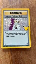 Trainer imposter professor Oak pokémon kaart(1995), Ophalen of Verzenden, Zo goed als nieuw, Losse kaart