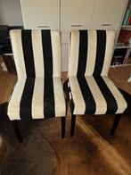 Gratis ophalen: N joy stoelen - zwart/wit, Ophalen, Gebruikt, Twee, Zwart