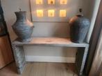 2 unieke tafel lampen antique Chinees waterpot, Ophalen, Gebruikt, 25 tot 50 cm