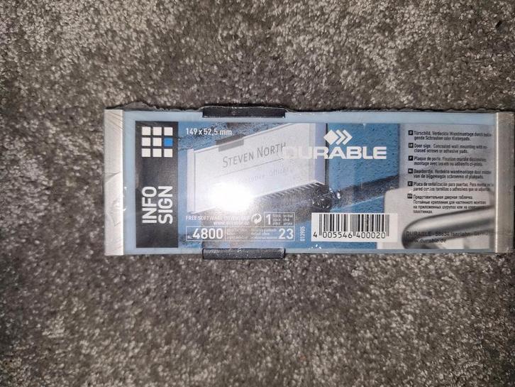 17x Durable Informatieborden - Ruimteaanduiding, Doe-het-zelf en Verbouw, Overige Doe-het-zelf en Verbouw, Ophalen of Verzenden