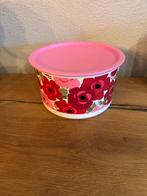 Tupperware Koekdoos/Voorraadbus met Bloemen, Huis en Inrichting, Keuken | Tupperware, Ophalen of Verzenden, Nieuw