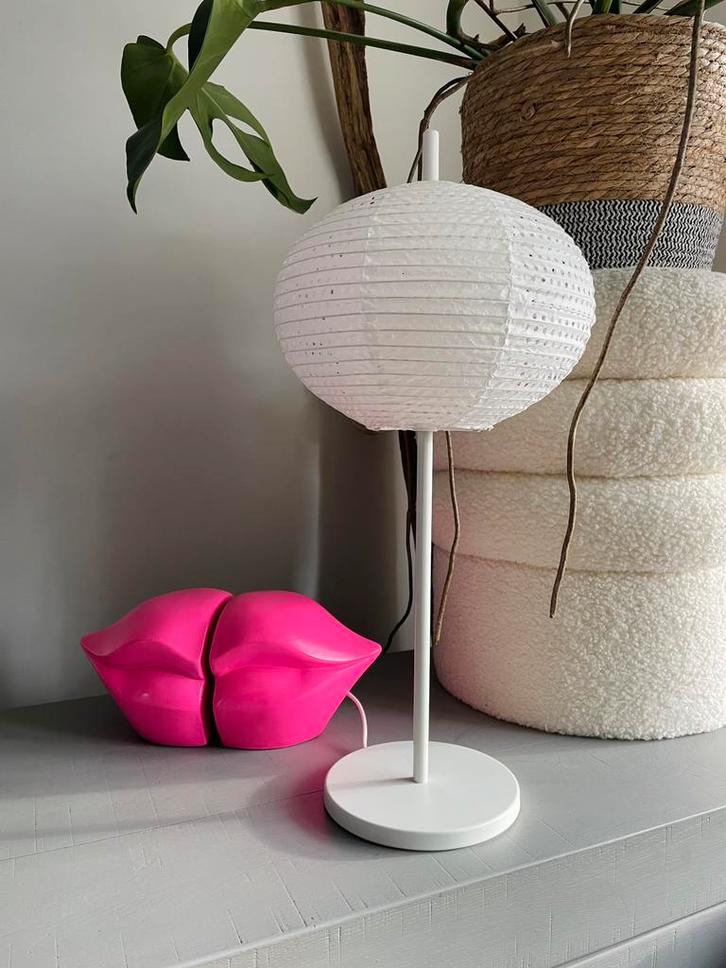 IKEA SOLLEFTEÅ Japandi Lamp, Huis en Inrichting, Lampen | Tafellampen, Zo goed als nieuw, Minder dan 50 cm, Metaal, Overige materialen