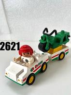 Lego Duplo  2621  -  Auto met Aanhangwagen en Crossmotor, Kinderen en Baby's, Speelgoed | Duplo en Lego, Ophalen of Verzenden