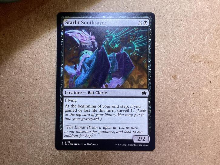 1x Starlit Soothsayer [0115] (Near Mint), Hobby en Vrije tijd, Verzamelkaartspellen | Magic the Gathering, Zo goed als nieuw, Losse kaart