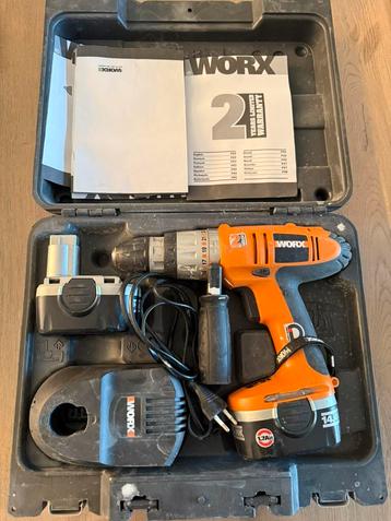 Boormachine Works + extra accu compleet in koffer beschikbaar voor biedingen