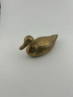 Messing Eend Beeldje, Verzamelen, Beelden en Beeldjes, Ophalen of Verzenden, Gebruikt, Dier
