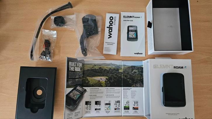 Wahoo ELEMNT ROAM Fietscomputer, Fietsen en Brommers, Fietsaccessoires | Fietscomputers, Zo goed als nieuw, Draadloos, GPS, Waterdicht