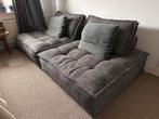 Modulaire lage lounge bank van stof, Ophalen, 250 tot 300 cm, Gebruikt, 100 tot 125 cm