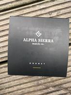 Alpha Sierra Hornet NIEUW!!, Sieraden, Tassen en Uiterlijk, Horloges | Heren, Overige merken, Leer, Staal, Polshorloge
