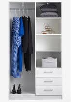 Witte Kledingkast met 2 Deuren & 3 Lades - Zo Goed Als Nieuw, Ophalen, 50 tot 100 cm, Zo goed als nieuw, Met lade(s)