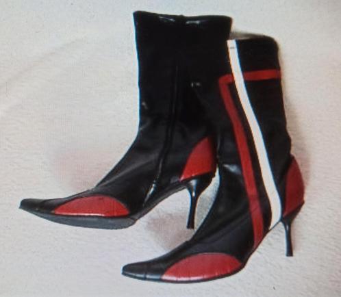 Leren laarsjes ( echt leer) , maat 40, Kleding | Dames, Schoenen, Nieuw, Zwart, Verzenden