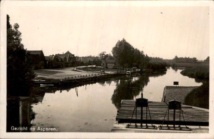 Asperen - Gezicht op, Verzamelen, Ansichtkaarten | Nederland, Gelopen, Gelderland, 1920 tot 1940, Ophalen of Verzenden