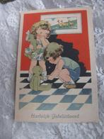 Oude Kaart - Kinderen met Teddybeer / Verband, Verzamelen, Ansichtkaarten | Themakaarten, Gelopen, Kinderen, 1920 tot 1940, Verzenden