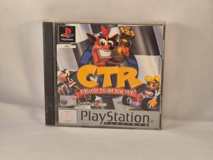 Crash Team Racing - PS1 Platinum Editie, Spelcomputers en Games, Games | Sony PlayStation 1, Gebruikt, Racen en Vliegen, 2 spelers
