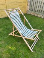 Bamboe strandstoel, Tuin en Terras, Ophalen of Verzenden, Zo goed als nieuw, Rotan