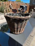 Rieten tuinmand (haardhout), Ophalen, Rond, Minder dan 60 cm