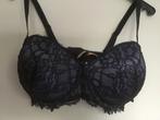 Hunkemoller noir bh 75E met afneembare bandjes., Ophalen of Verzenden, Zwart, BH