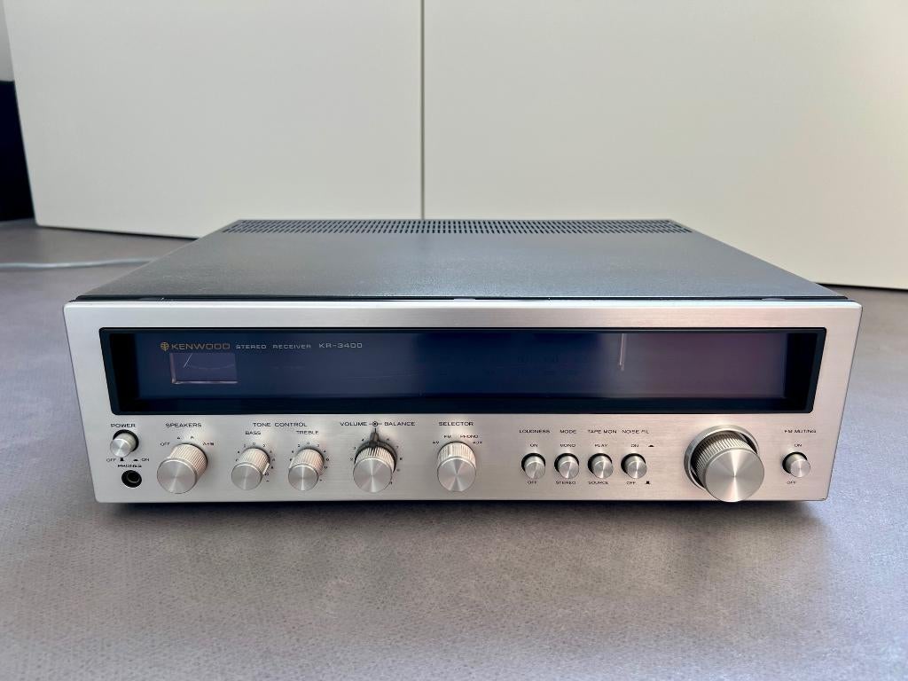 Kenwood KR3400 vintage receiver in goede staat, Overige merken, Gebruikt, Ophalen of Verzenden, Minder dan 60 watt