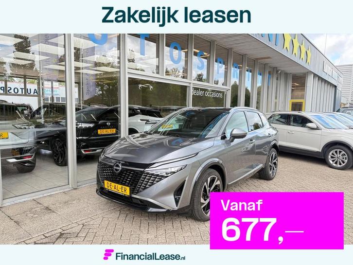 Nissan Qashqai 1.3 MHEV Xtronic Tekna Plus 158PK /PANORAMADA, Auto's, Nissan, Bedrijf, Lease, Financial lease, Qashqai, 360° camera
