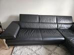 Hoekbank leer zwart W.schillig 280 x 220 cm, Ophalen, 250 tot 300 cm, Gebruikt, Hoekbank